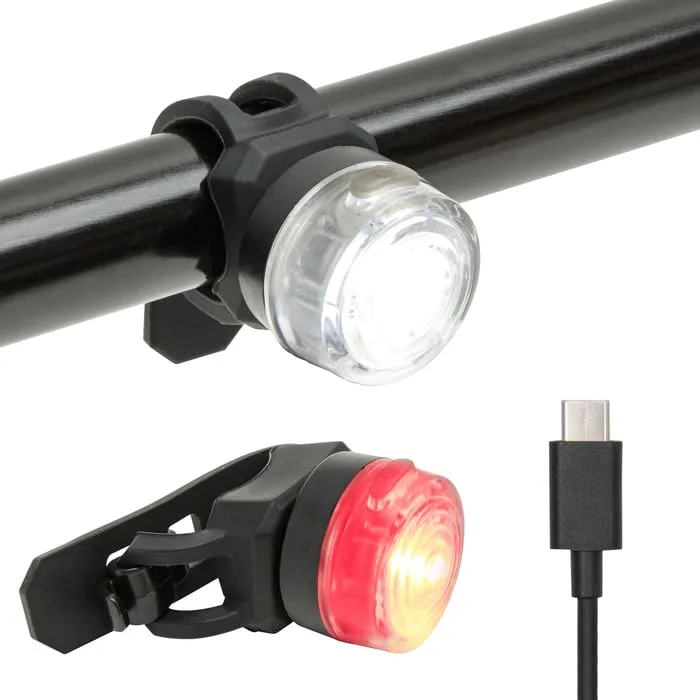 Luxorparts laddningsbara cykellampor