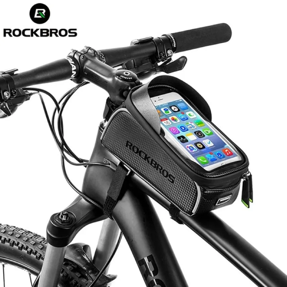 Rockbros mobilhållare med ramväska